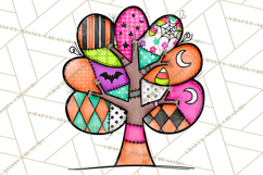 Haunted Patchwork Halloween Characters PNG Product Image 3