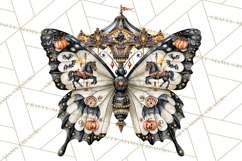 Halloween Butterflies Spooky Gothic Clipart PNG Product Image 4