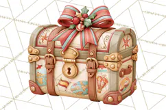 Santa's Travel Agency Christmas Clipart PNG Product Image 5