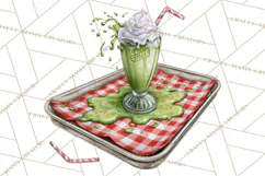 1950s Vintage Halloween Clipart Retro Soda Fountain Clip Art Product Image 5