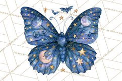 Halloween Butterflies Spooky Gothic Clipart PNG Product Image 5