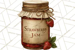 Vintage Farmhouse Kitchen Clipart PNG Product Image 5