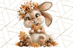 Autumn Critters PNG Cute Woodland Clipart Product Image 5