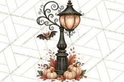 Halloween Critter Town Clipart PNG, Spooky Cottage Animals Product Image 2