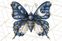 Halloween Butterflies Spooky Gothic Clipart PNG Product Image 2