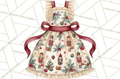 Vintage Christmas Kitchen Clipart PNG Product Image 2