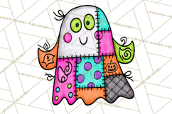 Haunted Patchwork Halloween Characters PNG Product Image 2