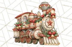 Santa's Travel Agency Christmas Clipart PNG Product Image 2