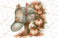 Autumn Critter Town Clipart PNG, Fall Cottage Animal Town Product Image 2
