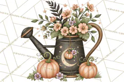 Halloween Critter Town Clipart PNG, Spooky Cottage Animals Product Image 3
