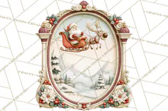 Santa's Travel Agency Christmas Clipart PNG Product Image 3