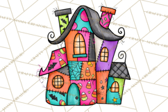 Haunted Patchwork Halloween Characters PNG Product Image 3