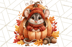 Autumn Critters PNG Cute Woodland Clipart Product Image 3