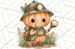 Pumpkin Munchkins Cute Halloween Clipart PNG Product Image 3