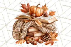 Autumn Critters PNG Cute Woodland Clipart Product Image 4