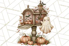 Halloween Critter Town Clipart PNG, Spooky Cottage Animals Product Image 4