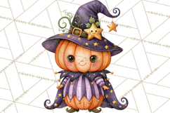 Pumpkin Munchkins Cute Halloween Clipart PNG Product Image 4