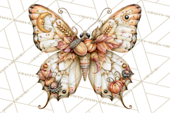 Halloween Butterflies Spooky Gothic Clipart PNG Product Image 4