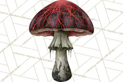 Spooky Halloween Mushrooms PNG, Fall Mushroom Fungus Product Image 4