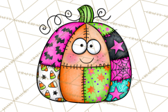 Haunted Patchwork Halloween Characters PNG Product Image 4