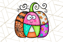 Haunted Patchwork Halloween Characters PNG Product Image 5