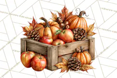 Autumn Critters PNG Cute Woodland Clipart Product Image 5