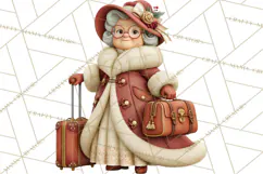 Santa's Travel Agency Christmas Clipart PNG Product Image 5