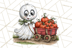 Halloween Village Pumpkin Patch PNG Clipart Product Image 4