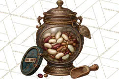 Vintage Farmhouse Kitchen Clipart PNG Product Image 2
