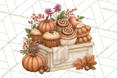 Autumn Critter Town Clipart PNG, Fall Cottage Animal Town Product Image 2