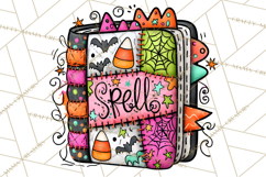 Haunted Patchwork Halloween Characters PNG Product Image 2