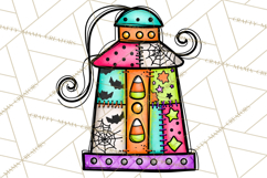 Haunted Patchwork Halloween Characters PNG Product Image 3