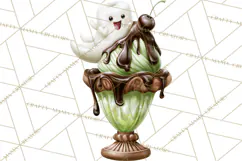 1950s Vintage Halloween Clipart Retro Soda Fountain Clip Art Product Image 3