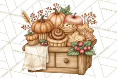 Autumn Critter Town Clipart PNG, Fall Cottage Animal Town Product Image 3