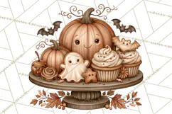 Halloween Critter Town Clipart PNG, Spooky Cottage Animals Product Image 3