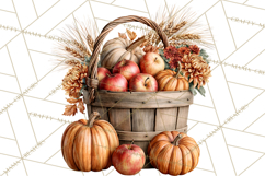Autumn Critters PNG Cute Woodland Clipart Product Image 4