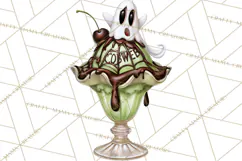 1950s Vintage Halloween Clipart Retro Soda Fountain Clip Art Product Image 4
