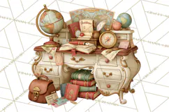 Santa's Travel Agency Christmas Clipart PNG Product Image 4
