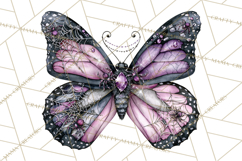 Halloween Butterflies Spooky Gothic Clipart PNG Product Image 4