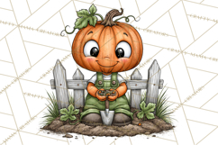 Halloween Village Pumpkin Patch PNG Clipart Product Image 2