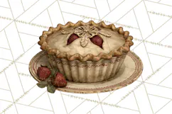 Vintage Farmhouse Kitchen Clipart PNG Product Image 3