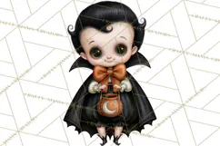 Vintage Halloween Clipart PNG, Halloween Retro Characters Product Image 2