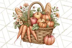 Autumn Critter Town Clipart PNG, Fall Cottage Animal Town Product Image 5