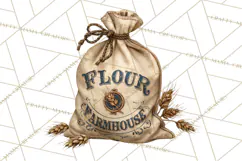Vintage Farmhouse Kitchen Clipart PNG Product Image 5
