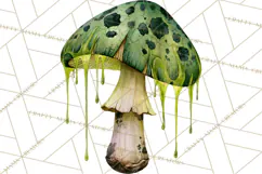 Spooky Halloween Mushrooms PNG, Fall Mushroom Fungus Product Image 5