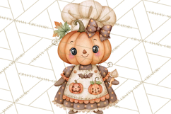 Pumpkin Munchkins Cute Halloween Clipart PNG Product Image 5