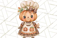 Pumpkin Munchkins Cute Halloween Clipart PNG Product Image 5