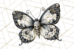 Halloween Butterflies Spooky Gothic Clipart PNG Product Image 5