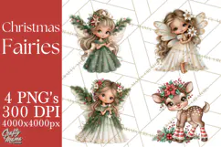 Christmas Fairy World Clipart PNG Product Image 1