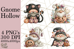 Gnome Hollow Halloween Clipart PNG Product Image 1